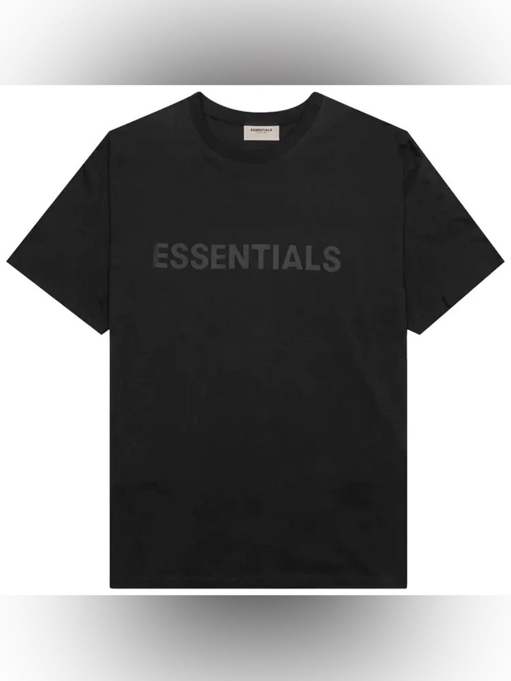 ESSENTIALS Fear of God Men's Black Short-Sleeve Tee Logo - Size M - Black